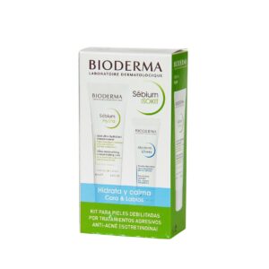 BIODERMA SÉBIUM ISOKIT: SÉBIUM HYDRA, 40 ML + ATODERM LÈVRES, BÁLSAMO LABIAL, 15 ML.