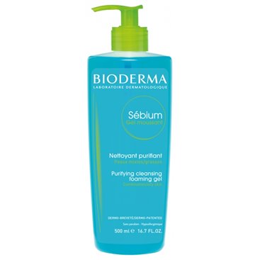 BIODERMA SÉBIUM GLOBAL GEL MOUSSANT, 500 ML.