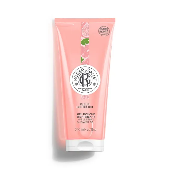 ROGER & GALLET: GEL DE DUCHA BIENESTAR FLEUR DE FIGUIER, 200 ML.